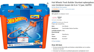 Hot Wheels Track Builder Stuntset opbergdoos voor €30,48 bij Amazon