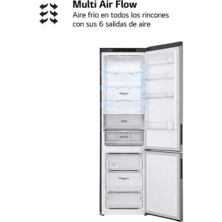 Frigorífico combi LG GBP62PZNBC, No Frost, 203 cm, 384 L, LINEARCooling por 565€