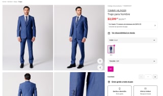 Traje Tommy Hilfiger Azul 50R por $3,600 | Oferta Liverpool