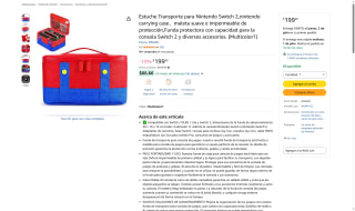 Estuche para Nintendo Switch 2 por $199 | Oferta Amazon