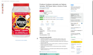 Prudence Condones 100 Piezas Sabor Frutas por $584 | Amazon