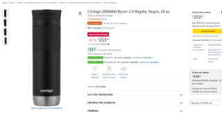 Contigo Byron 2.0 (24 oz) por $254 en Amazon