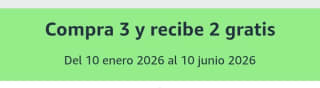 Compra 3 y Recibe 2 Gratis en Amazon.