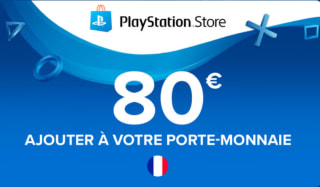 Carte cadeau PlayStation Store de 80€ à 69,79€