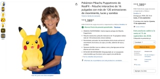 Peluche Pikachu Puppetronic por $1,899 | Oferta Amazon