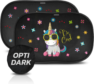 2 Parasoles Coche con protección optidark diseño Unicornio por 4,99€