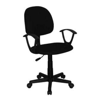 Silla de Oficina Operativa MITSAI Estocolmo Negra Brazos Fijos - Malla por 19.99€