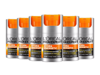 6x L’Oréal Men Expert Crème Hydra Energetic SPF15 | 50 ml voor €32,95 bij Ibood