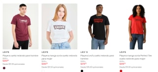 Playeras de Levi's con 30% de descuento | Suburbia