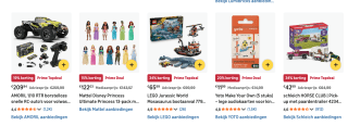 Prime Deal Dagen: speelgoeddeals met LEGO, Harry Potter en Playmobil bij Amazon