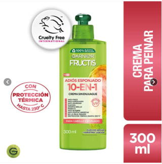 CPP Crema para peinar ADIOS ESPONJADO FRUCTIS 300 ML $3.320 solo en Tottus, Chile