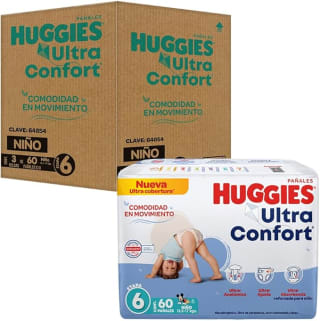 Huggies UltraConfort Pañal Etapa 6 Niño 180u por $897 | Amazon