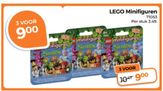 LEGO Minifiguren Shrek serie (71053) voor €9 bij Trekpleister