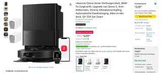 Roborock Qrevo Stofzuigerrobot voor €329,99