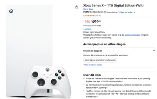 Xbox Series X 1TB - Digital Edition - Robot White voor €499 bij Amazon