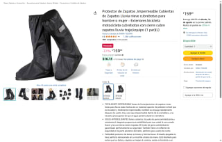 Cubrebotas Impermeables por $159 | Oferta Amazon