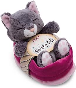 Nici Peluche Nici gato gris dormilón por 9.55€