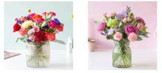15% korting op boeketten Sprankel en Sweety bij Bloompost