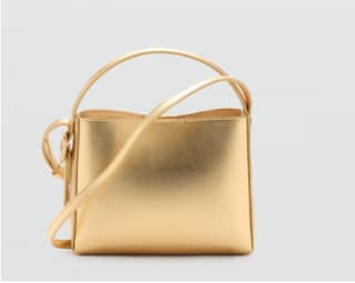 Bolso mini shopper metalizado por 6.99€