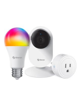 Kit Steren Cámara Foco y Clavija Inteligente 32GB por $647 | Liverpool