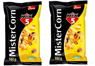 2 Unidades de Cócktail frutos de secos mix MisterCorn bolsa 160 g por 2.33€