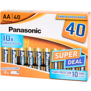 Pilas Panasonic AAA 40 unidades 6.36€ (0,16€/ud) tiendas fisicas