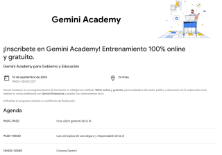 Gratis Gemini Academy para Gobierno y Educación en Google Cloud
