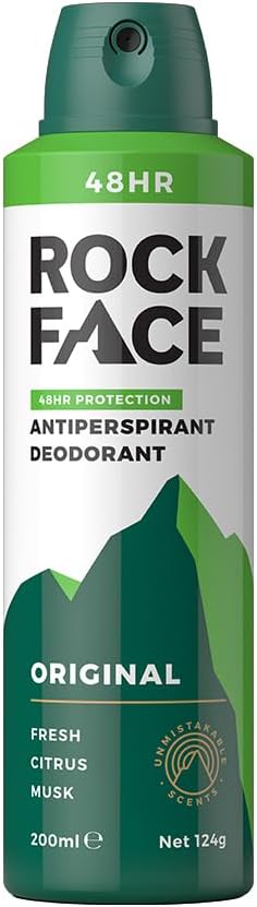 Rock Face Antiperspirant Deodorant for Men – 200ml Spray – £1.29