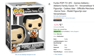 Funko Pop! - Addams Family Gomez voor €6,10 bij Amazon
