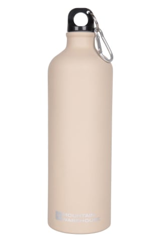 Matt Finish Water Bottle with Karabiner 1L (Yellow) - With Code + Free Delivery