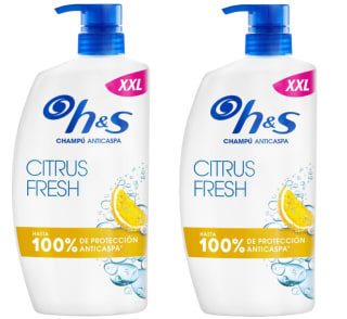 2 Botes de 1L de H&S Citrus Fresh Champú Anticaspa por 13.97€