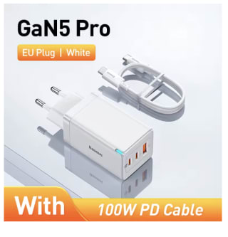 Baseus 65W GaN Cargador Rápido por 14,43€