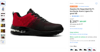 Zapato de seguridad deportivo por $278 | Mercado Libre