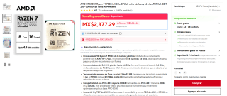 AMD Ryzen 7 5700X por $2,180 en AliExpress