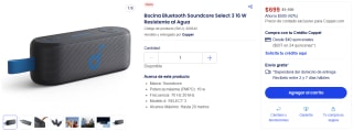 Bocina Soundcore Select 3 16W por $699 | Coppel