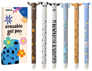 Lot de 6 stylos animaux effaçables Zadoreck à 5,99€