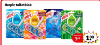 Harpic toiletblokken voor €1 bij Kruidvat