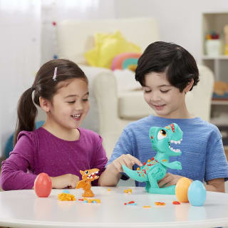 Play-Doh Juguete Rex el Dino glotón con Sonidos de Dinosaurio y 3 Huevos por 4.49€