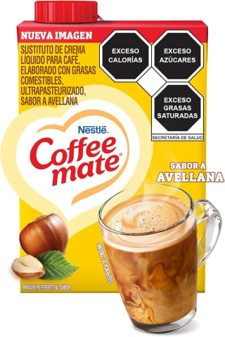 Coffee Mate Crema Líquida Avellana 530g por $32 | Oferta Amazon