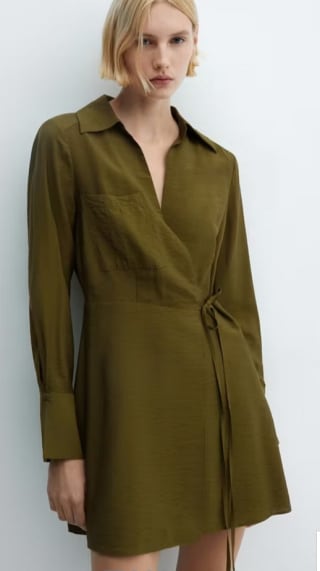 Vestido cruzado lazo por 3.99€.