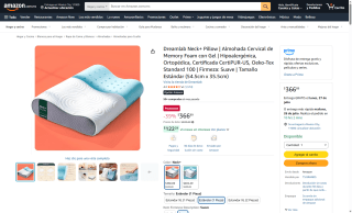Almohada Cervical Dreamlab Neck+ por $367 | Oferta Amazon
