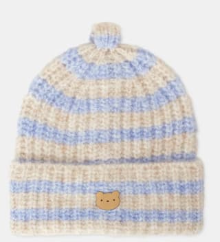 Gorro rayas con dibujo frontal de bebés por 2.99€