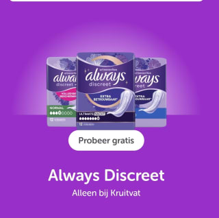 Probeer Always Discreet Gratis na cashback via Tikkie
