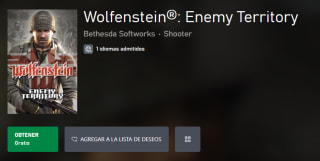 Wolfenstein: Enemy Territory (PC) Gratis | Oferta Xbox Store