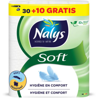 Nalys Soft Toiletpapier - 40 rollen - Wit (2-laags) voor €12,99 bij Joybuy