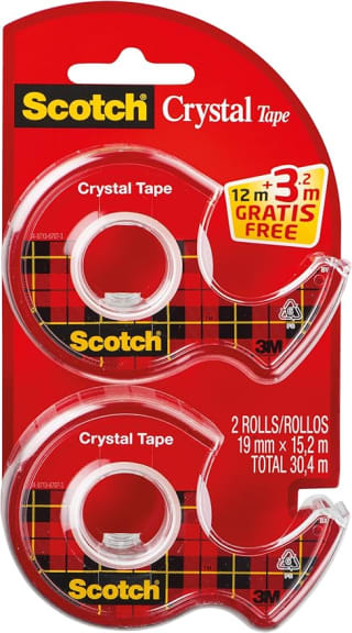 Scotch Crystal Cinta Transparente 2 Rollos por 4,90€