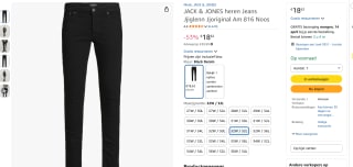 JACK & JONES Heren Jeans voor €18,62