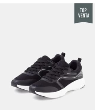 Zapatillas deportivas running de mujer TEX color negro por 9.99€