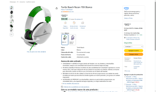 Audífonos Headset Turtle Beach Recon 70X por $502 | Oferta Amazon