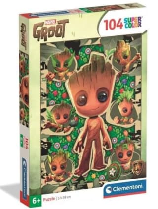 Clementoni - Puzzle Infantil 104 Piezas Marvel Groot, Puzzle Infantil Avengers, 5.99€